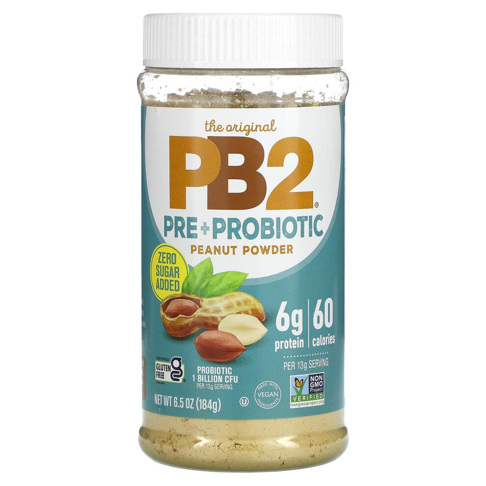 PB2 Foods, The Original PB2, Pre + Probiotic Peanut Powder, 6.5 oz (184 g)