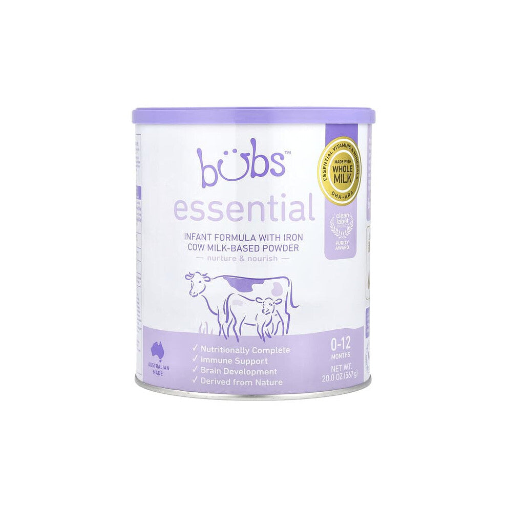 Essential, Infant Formula With Iron Cow Milk-Based Powder, 0-12 Months