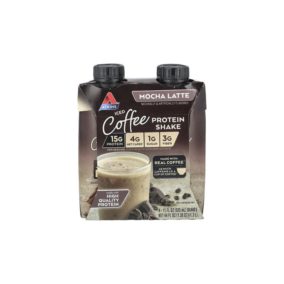 Iced Coffee Protein Shake, Mocha Latte