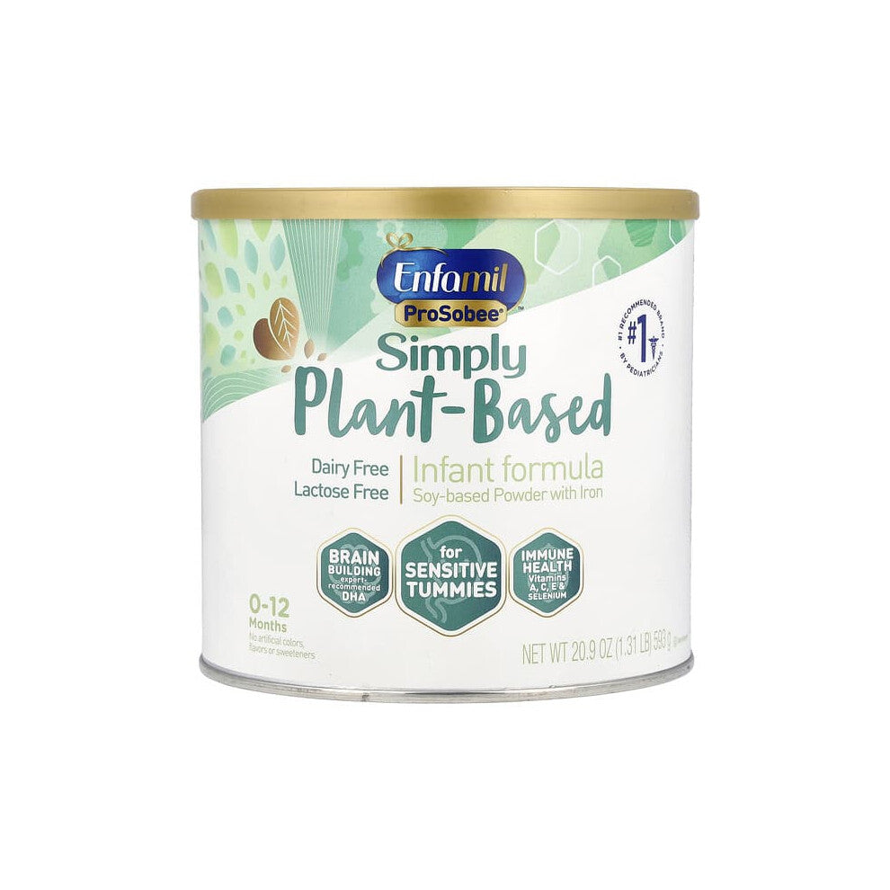 ProSobee, Simply Plant-Based, Infant Formula, Soy-Based Powder With Iron, 0-12 Months