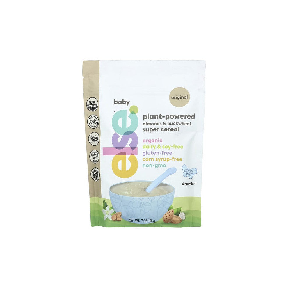 Baby, Plant-Powered Almonds & Buckwheat Super Cereal, 6 Months+, Original