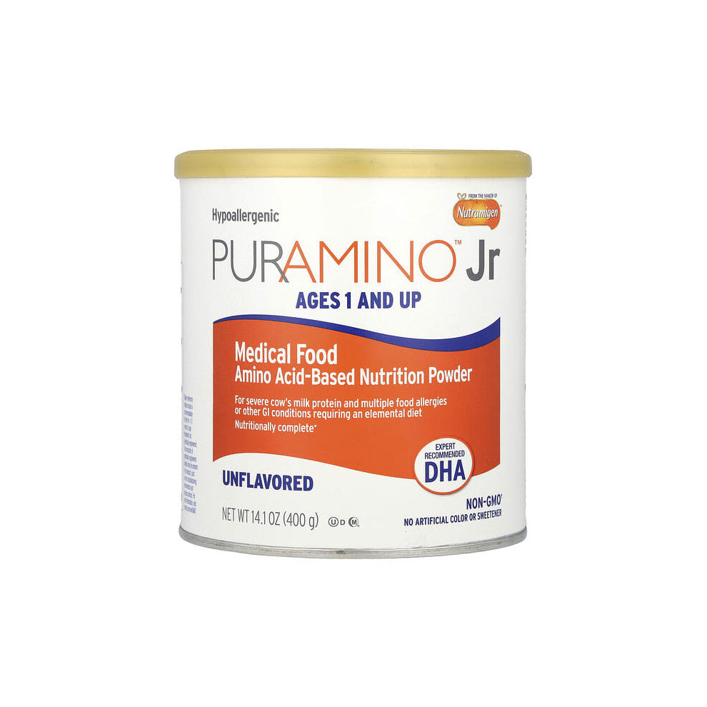 PurAmino Jr, Medical Food, Amino Acid-Based Nutrition Powder, Ages 1+, Unflavored