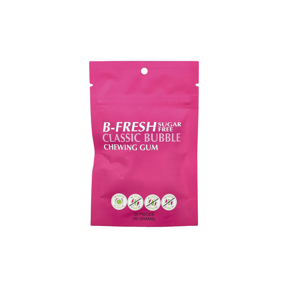 Chewing Gum, Sugar Free, Classic Bubble