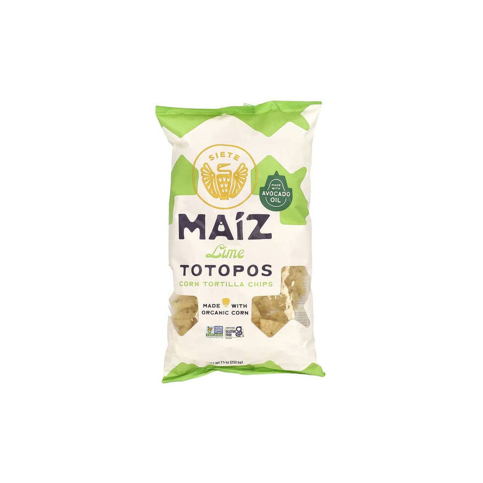 Maiz Totopos Corn Tortilla Chips, Lime