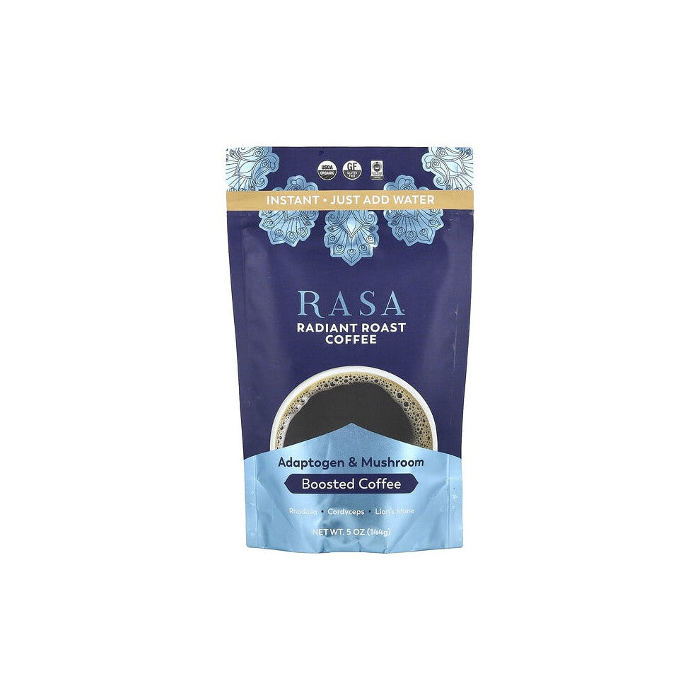Adaptogen & Mushroom Boosted Coffee, Instant, Radiant Roasted Coffee