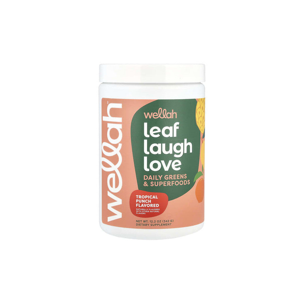 Leaf Laugh Love, Daily Greens & Superfood, Tropical Punch