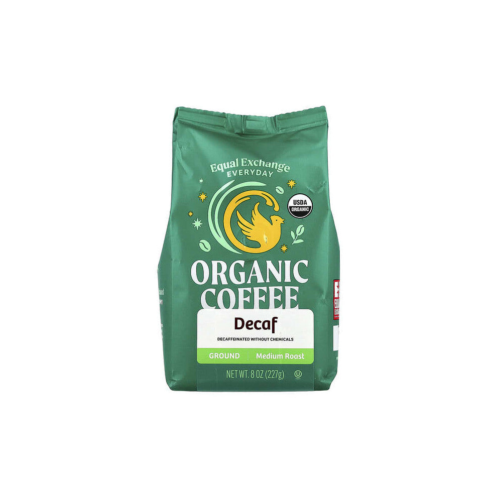 Organic Coffee, Ground, Medium Roast, Decaf