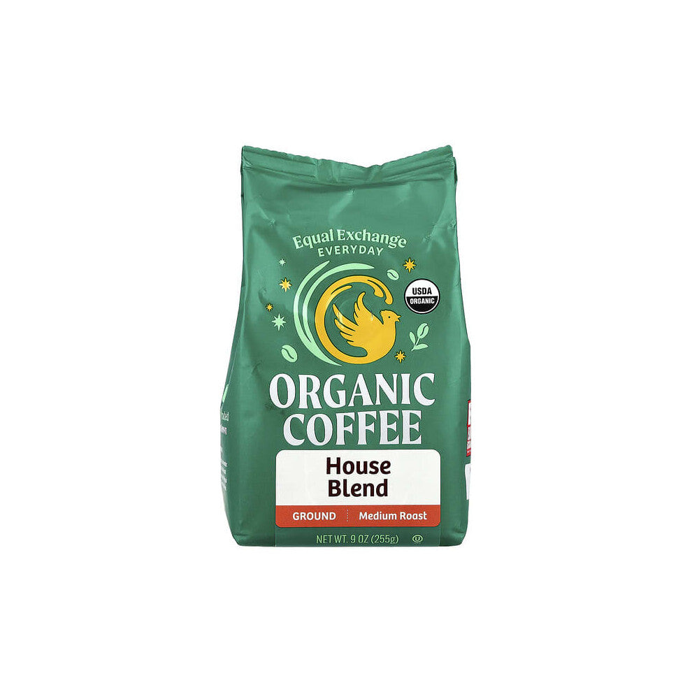 Organic Coffee, House Blend, Ground, Medium Roast