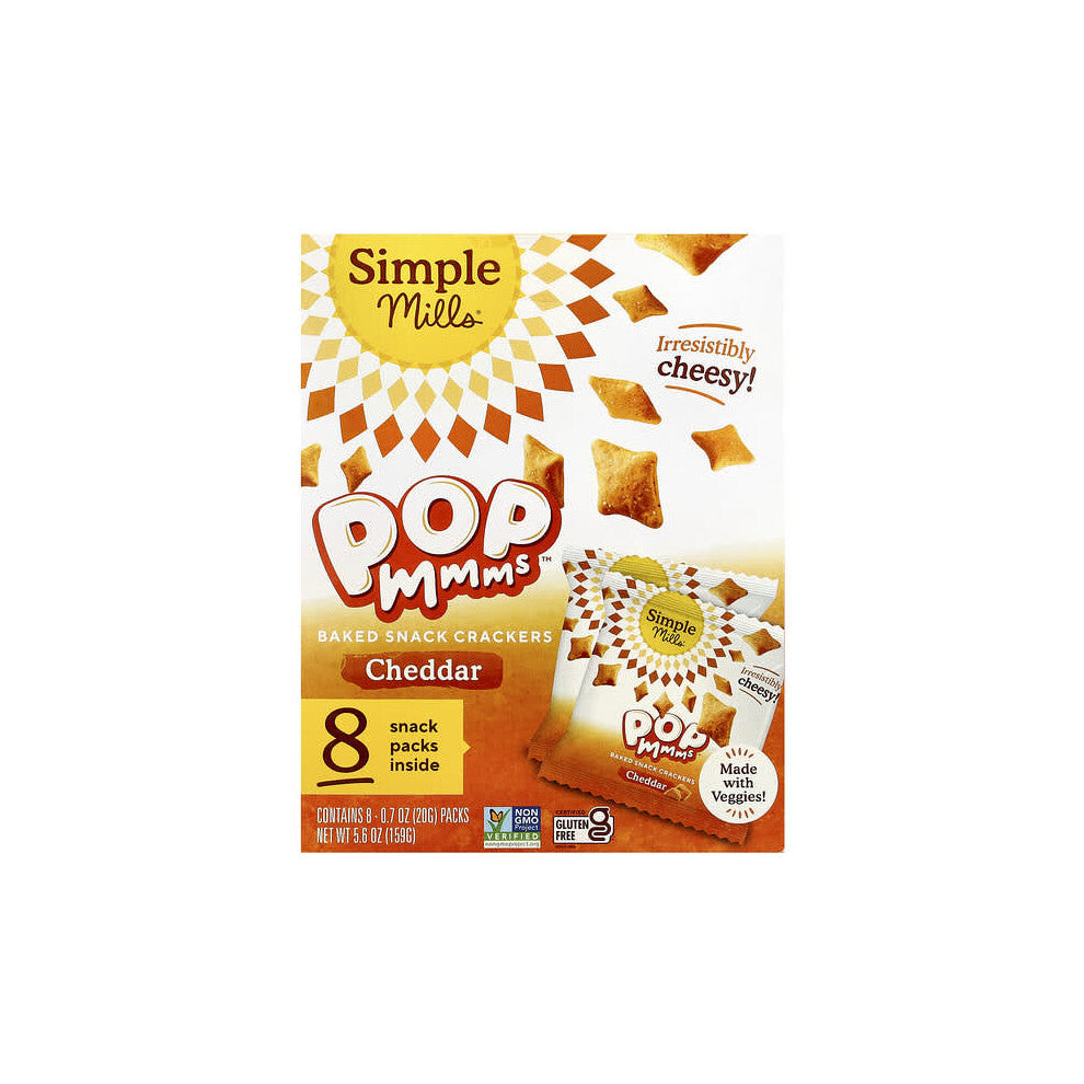 Pop Mmms, Baked Snack Crackers, Cheddar