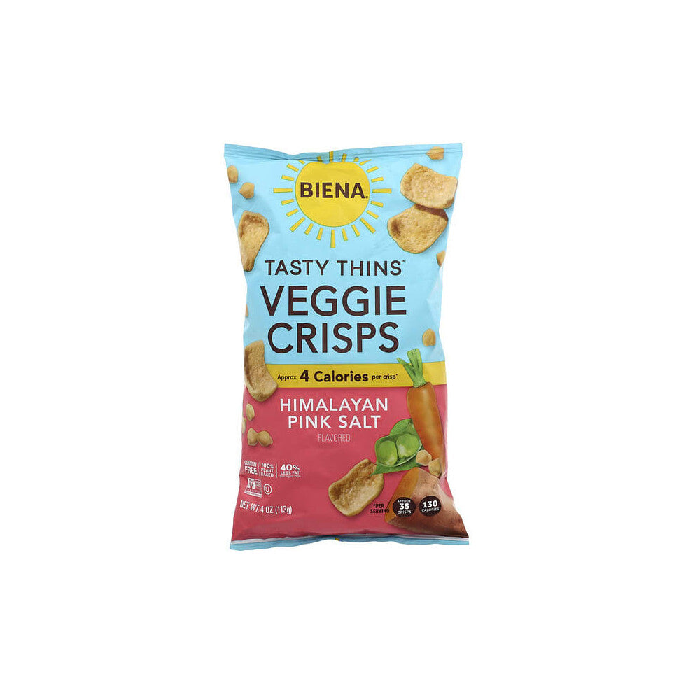 Tasty Thins Veggie Crisps, Himalayan Pink Salt