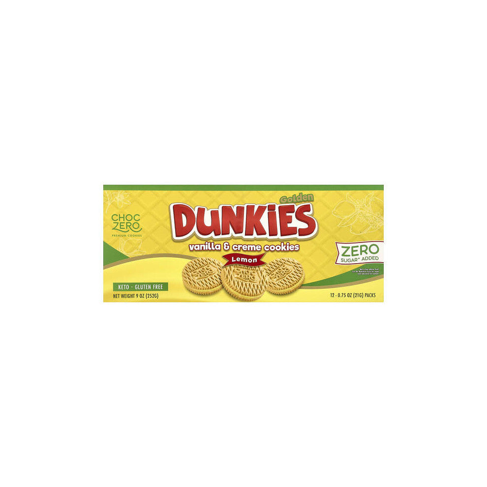 Golden Dunkies, Vanilla & Creme Cookies, Lemon