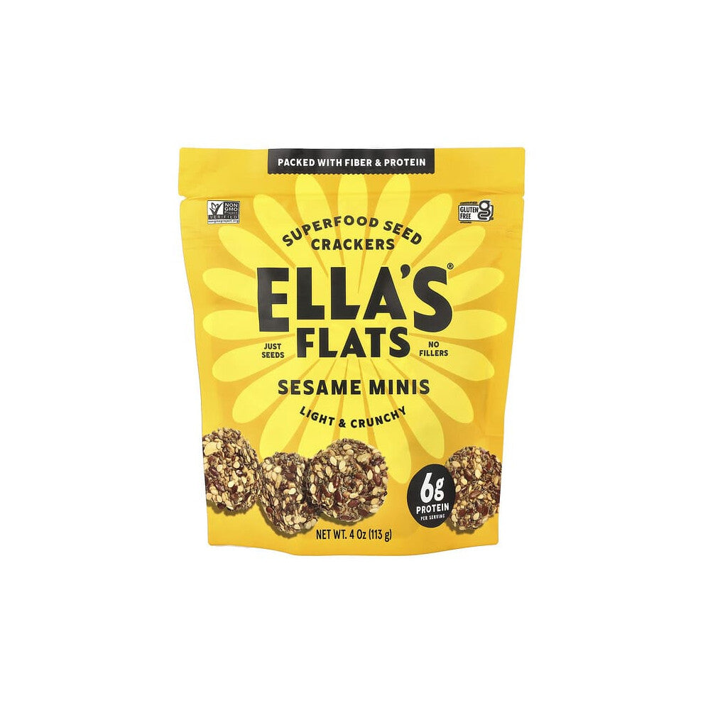 Superfood Seed Crackers, Sesame Minis