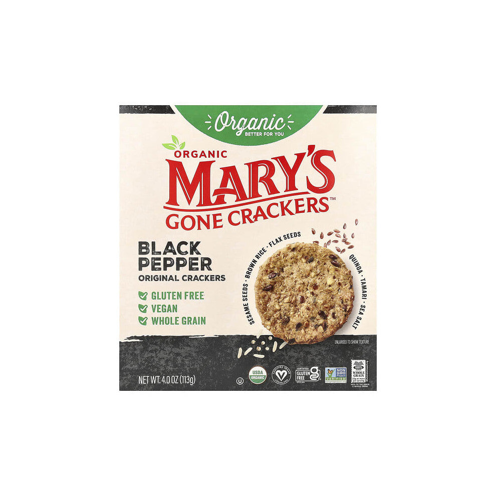 Organic Black Pepper Original Crackers