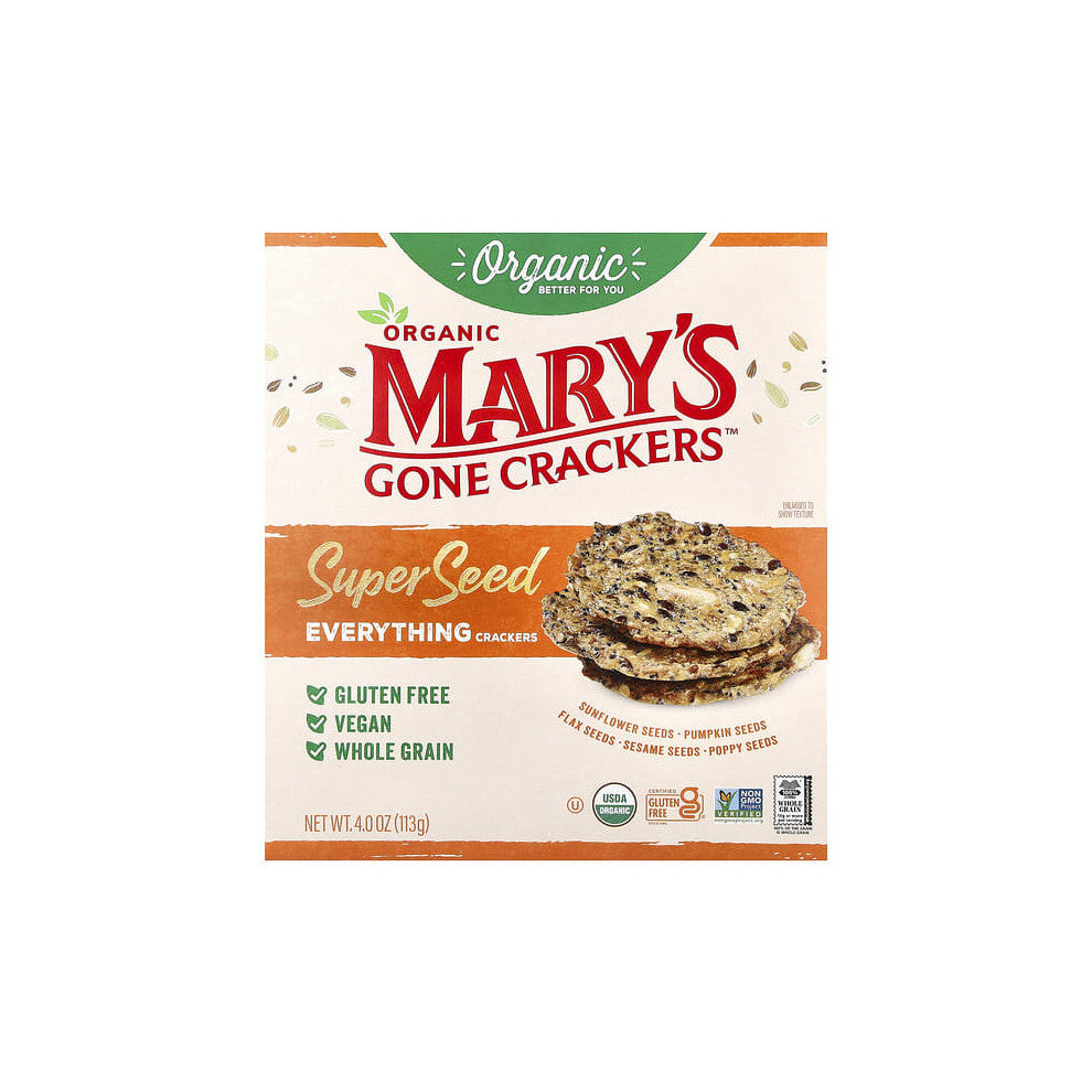 Organic Super Seed Crackers, Everything