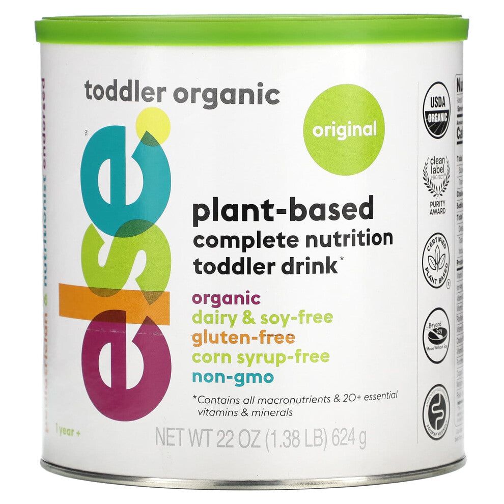 Else, Plant-Based Complete Nutrition Toddler Drink, Original, 1 Year +, 22 oz (624 g)