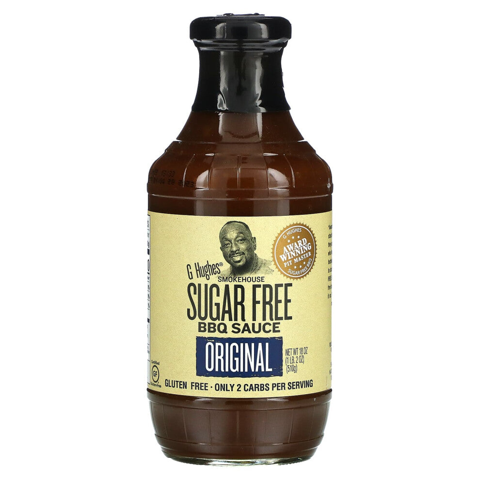 G Hughes, Sugar Free BBQ Sauce, Original, 18 oz (510 g)
