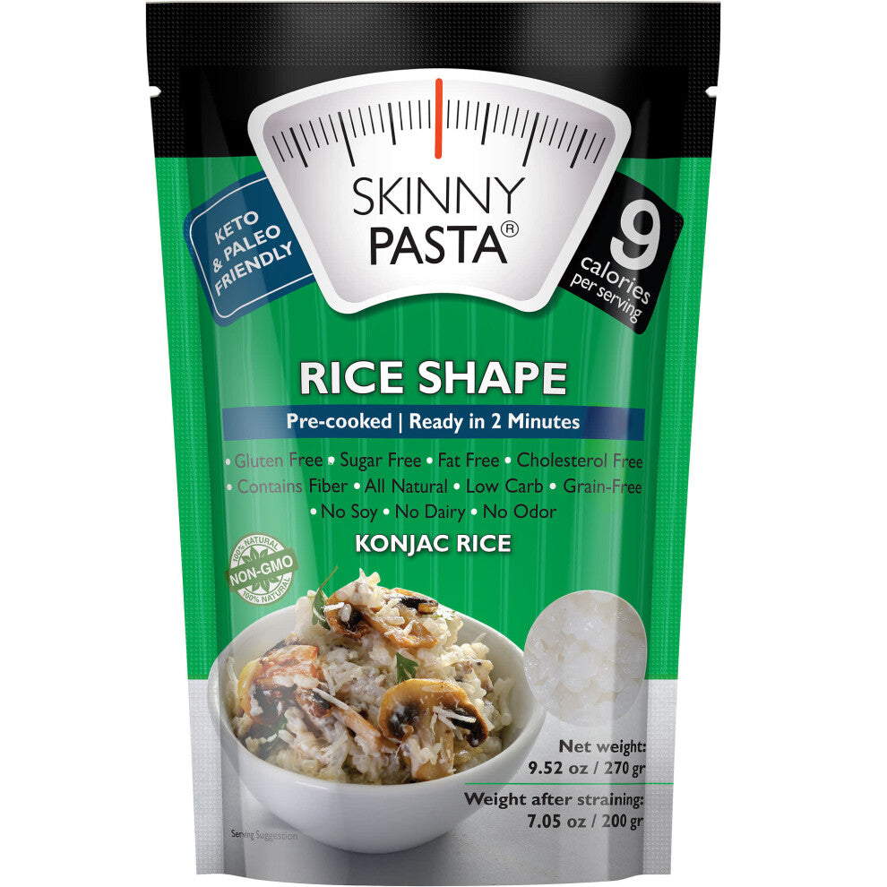 Skinny Pasta, Rice Shape, Konjac, 9.52 oz (270 g)