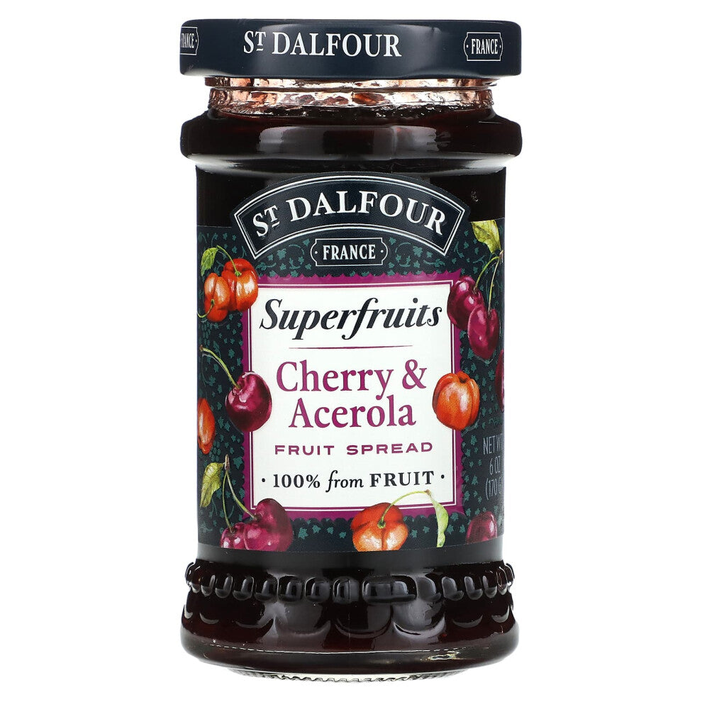 St. Dalfour, Superfruits, Fruit Spread, Cherry & Acerola , 6 oz (170 g)