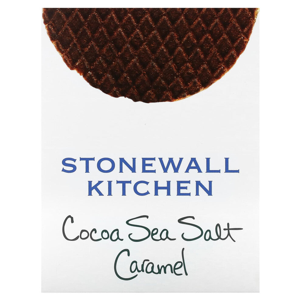 Stonewall Kitchen, Waffle Cookie, Cocoa Sea Salt Caramel, 8 Dutch Waffle Cookies, 1.1 oz (32 g) Each