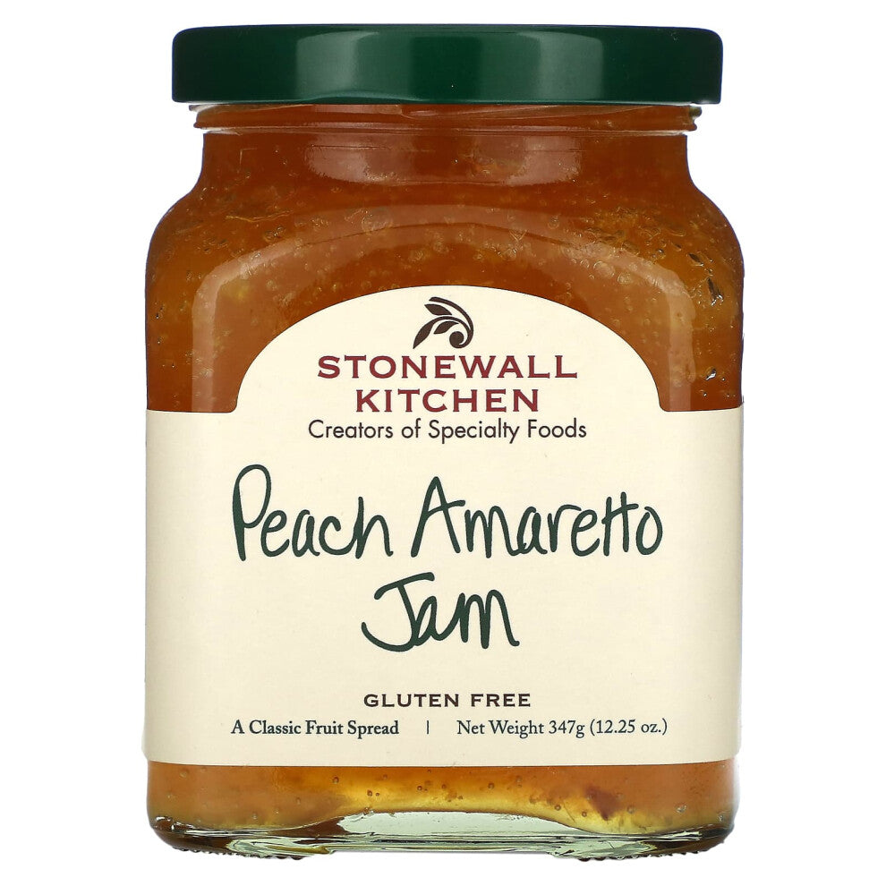 Stonewall Kitchen, Peach Amaretto Jam, 12.25 oz (347 g)