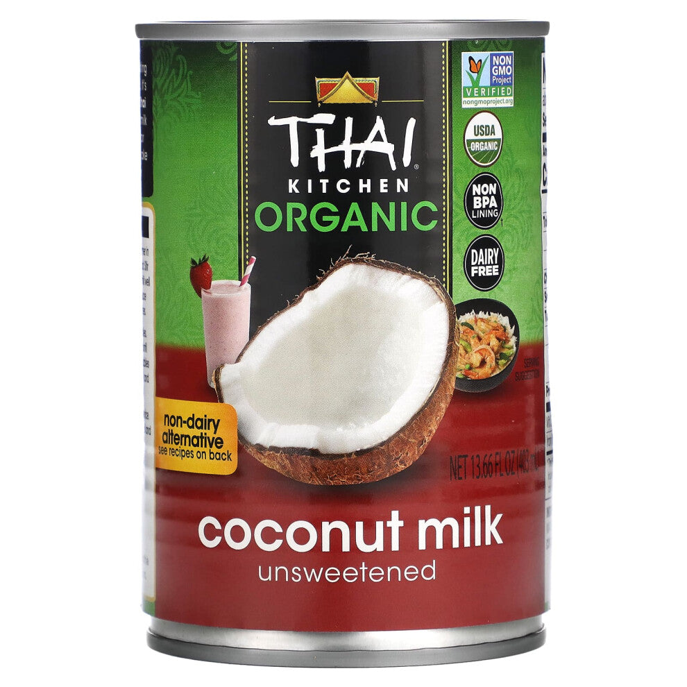 Thai Kitchen, Organic Coconut Milk, Unsweetened, 13.66 fl oz (403 ml)