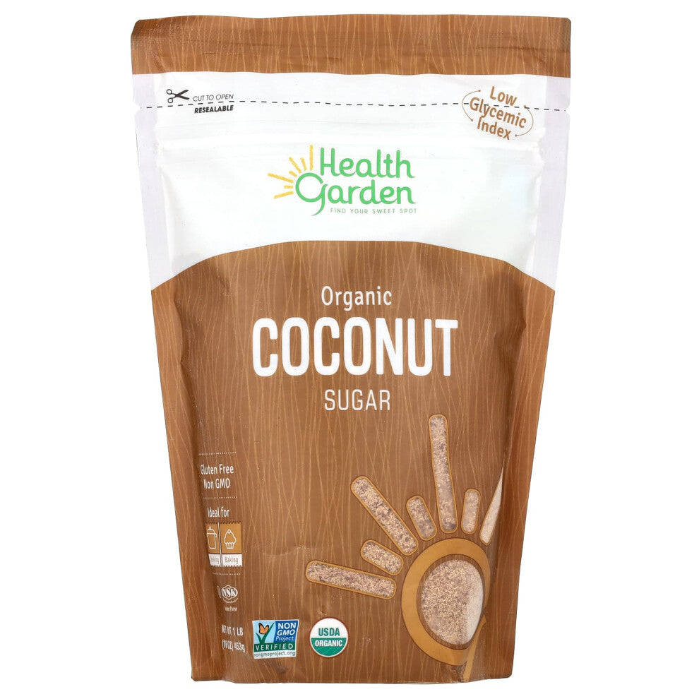Health Garden, Organic Coconut Sugar, 16 oz (453 g)