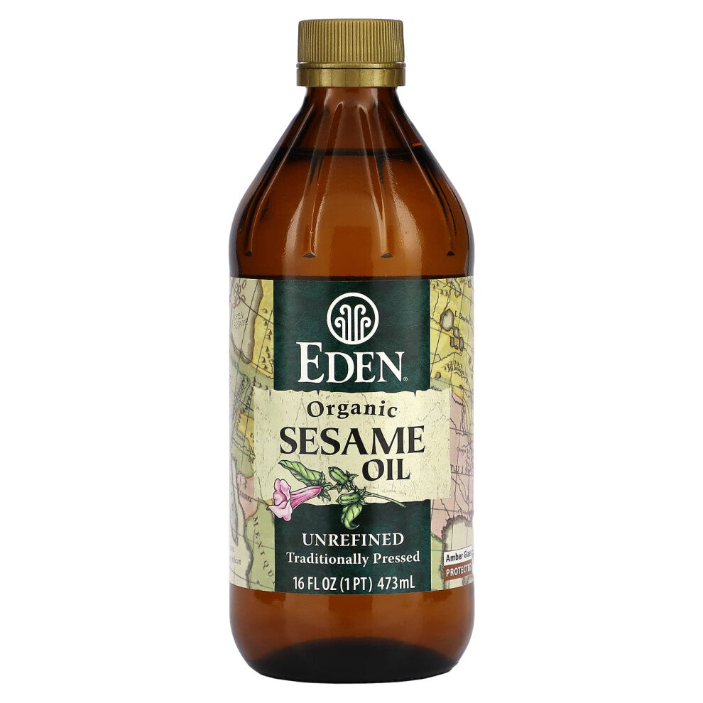Eden Foods, Organic Sesame Oil, Unrefined, 16 fl oz (473 ml)