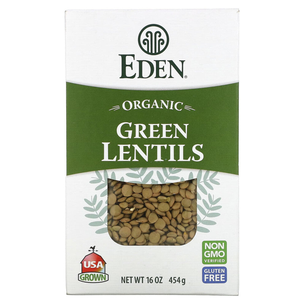 Eden Foods, Organic, Green Lentils, 16 oz (454 g)