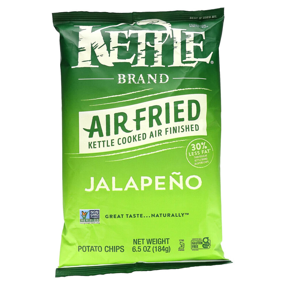 Kettle Foods, Air Fried Potato Chips, Jalapeo, 6.5 oz (184 g)