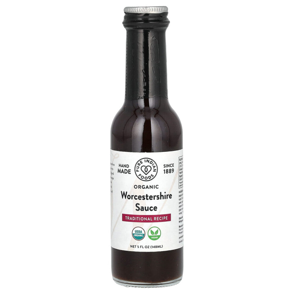 Pure Indian Foods, Organic Worcestershire Sauce, 5 fl oz (148 ml)