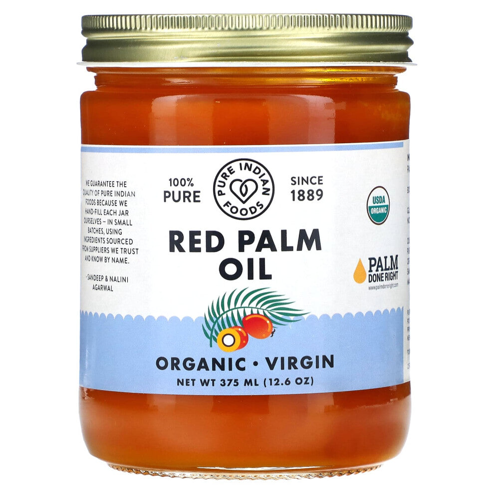 Pure Indian Foods, Red Palm Oil, 12.6 oz (375 ml)