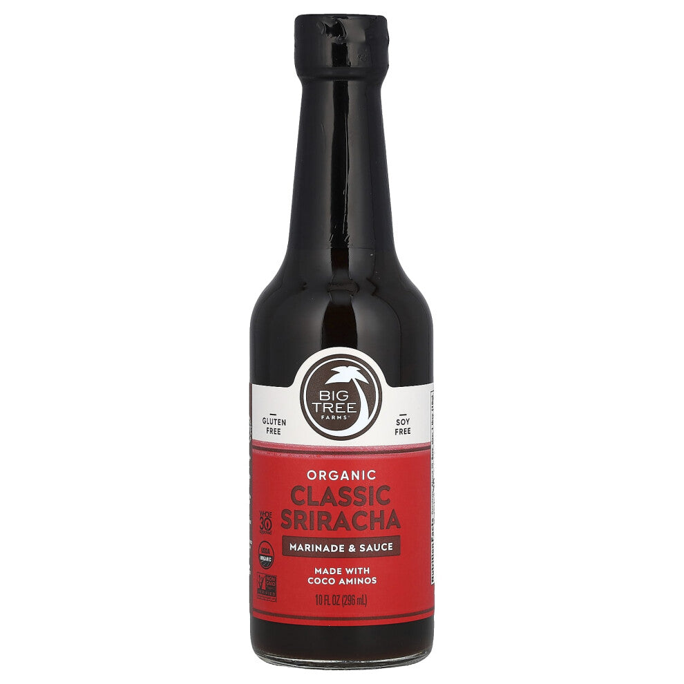 Big Tree Farms, Organic Classic Sriracha, Marinade & Sauce, 10 fl oz (296 ml)