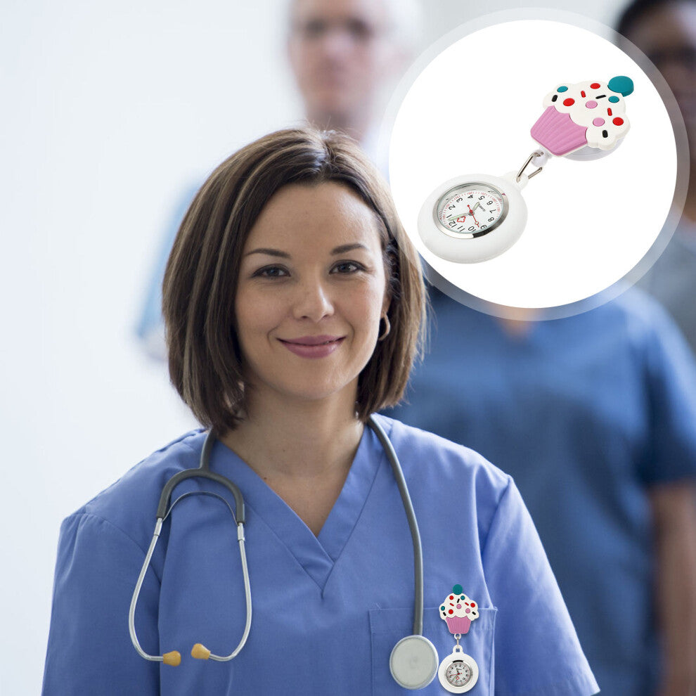 Pocket Watch Ladies Smart Watches For Women's Nurse Miss White