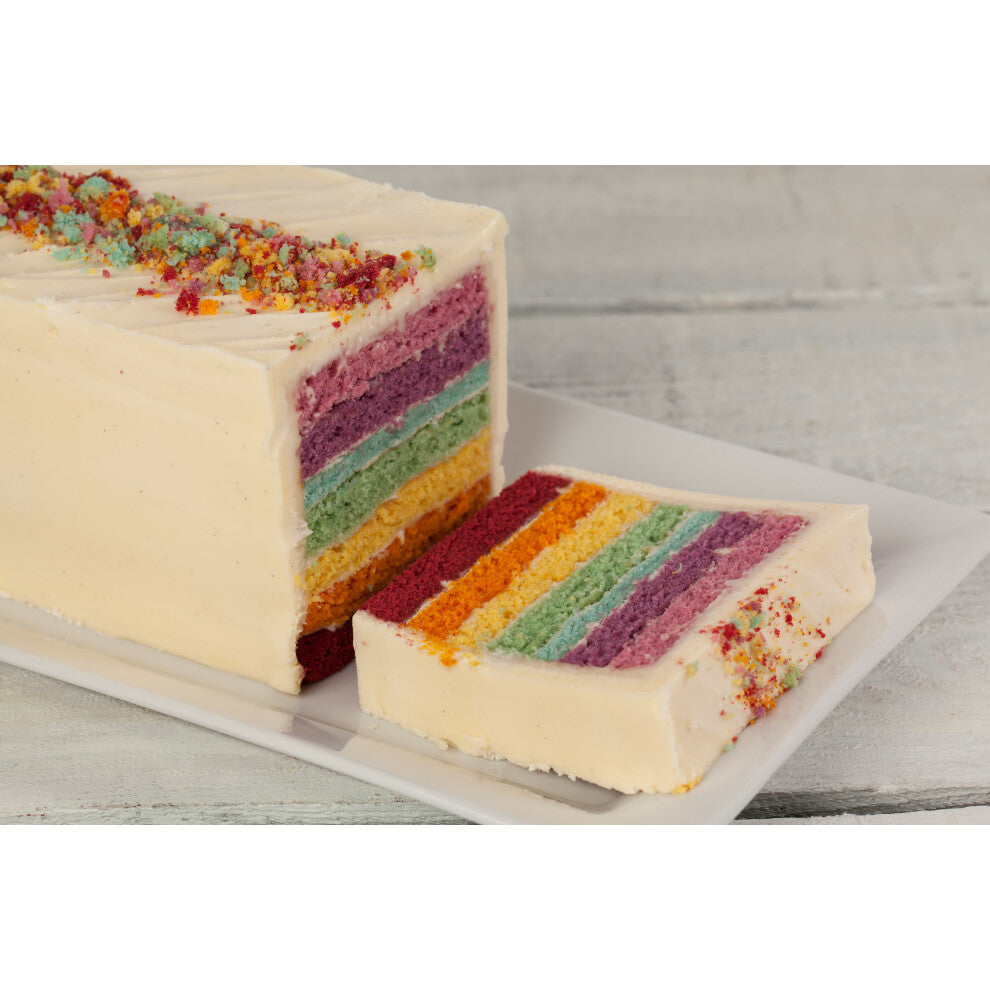 Truly Treats Frozen Rainbow Loaf Cake | 1x18ptn