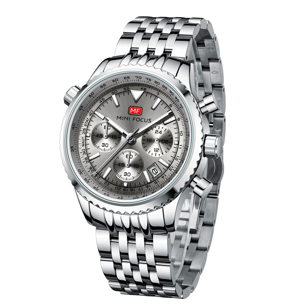 Men's Watches Chronograph Analog Waterproof Dial Wristwatch