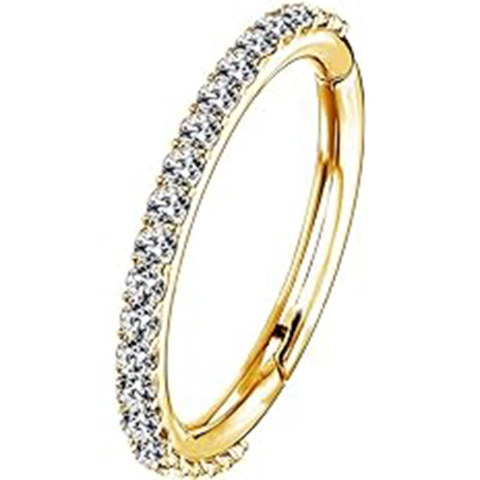 Stainless Steel Cartilage Earrings Five Petal Clear