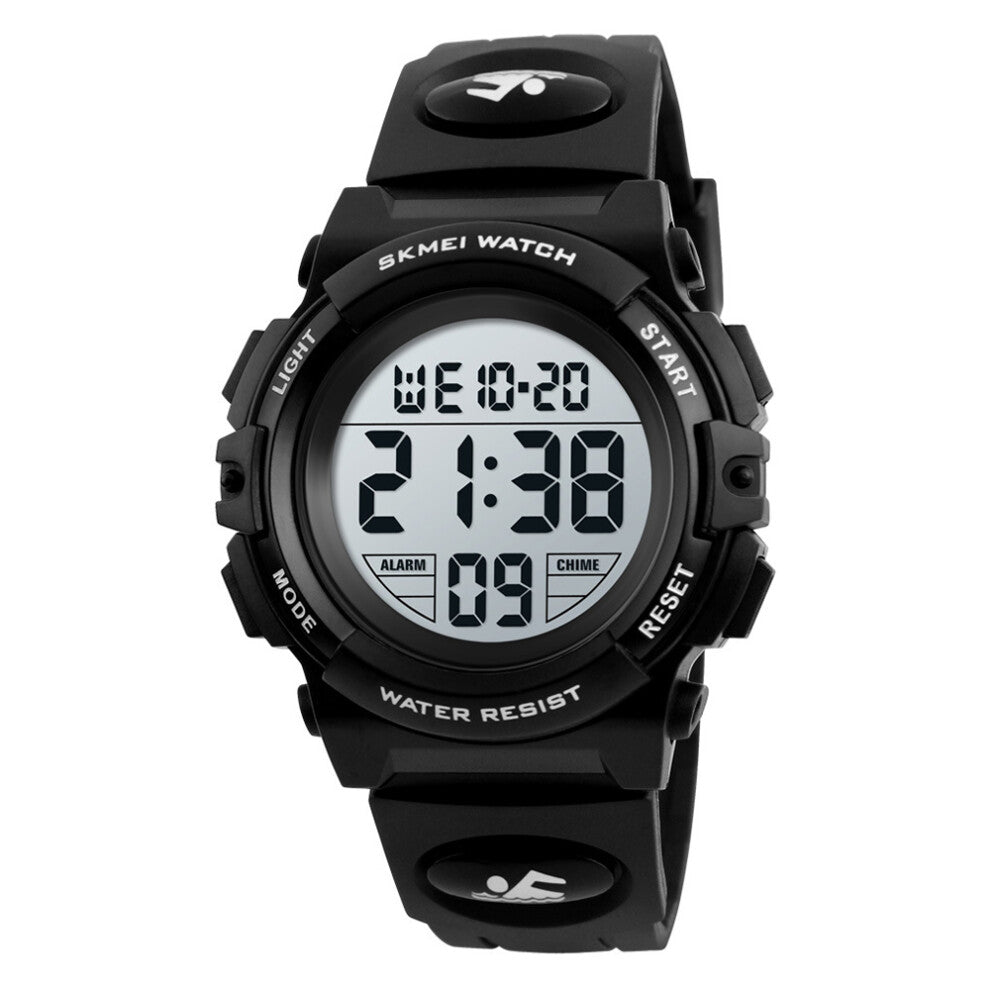 Men's digital watches 50 m waterproof leisure wristwatch with LED