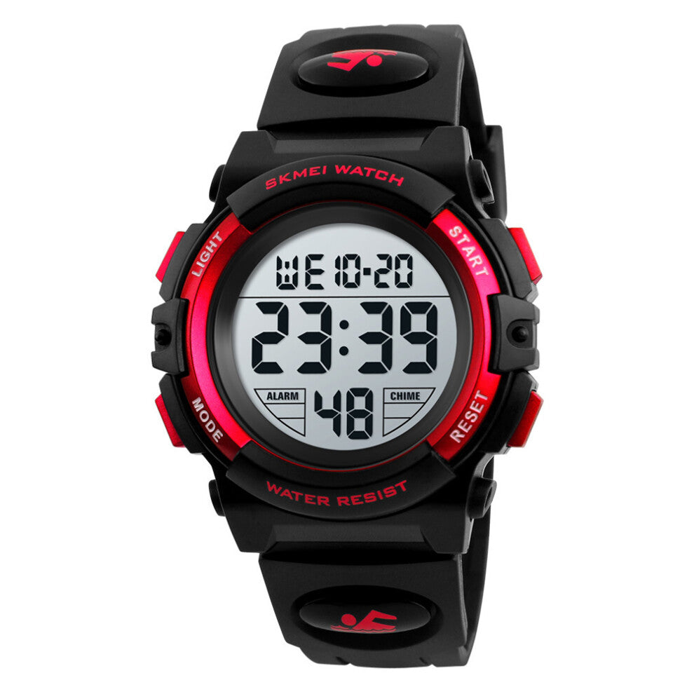 Men's digital watches 50 m waterproof leisure wristwatch with LED