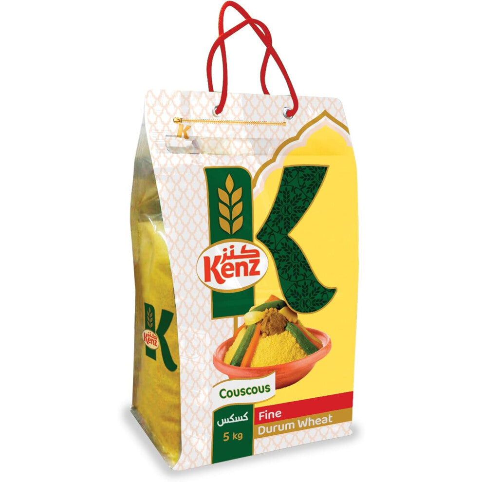 Kenz Fine Couscous 5kg Durum Wheat High Fibre Fine Foods