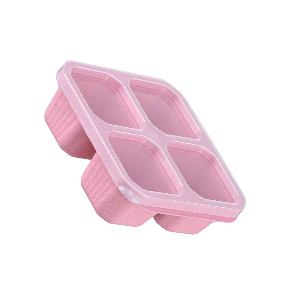 (Pink) Snack Cake Fruit Refrigerator Fresh-keeping Box PP Candy Box Without