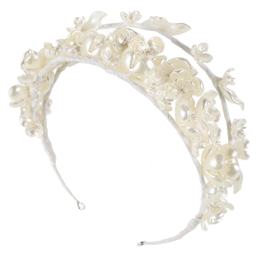 Raindrops Bridal Hair Accessories Wedding Tiara Crown White 1 Pcs