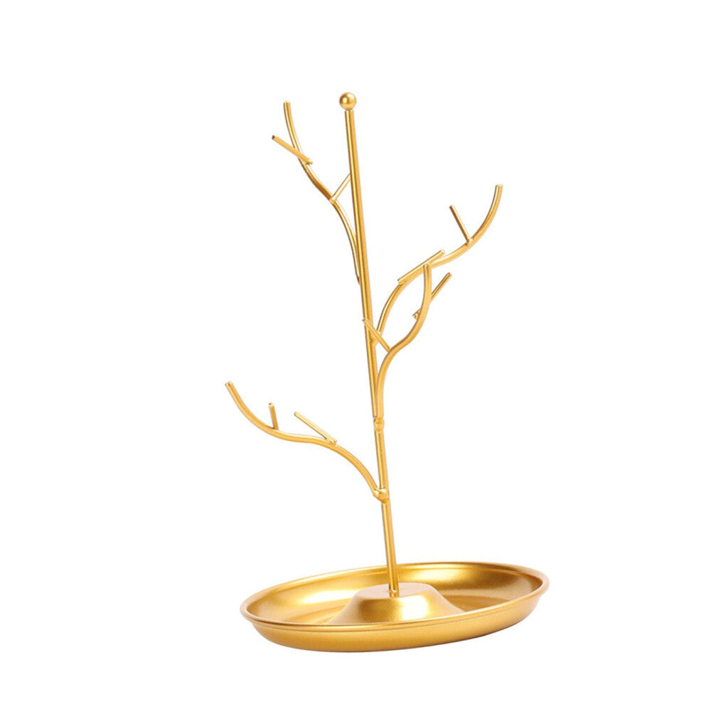 (Gold, 14x24cm) Women S Jewelry Stand Neat Storage For Hair Accessories Such As