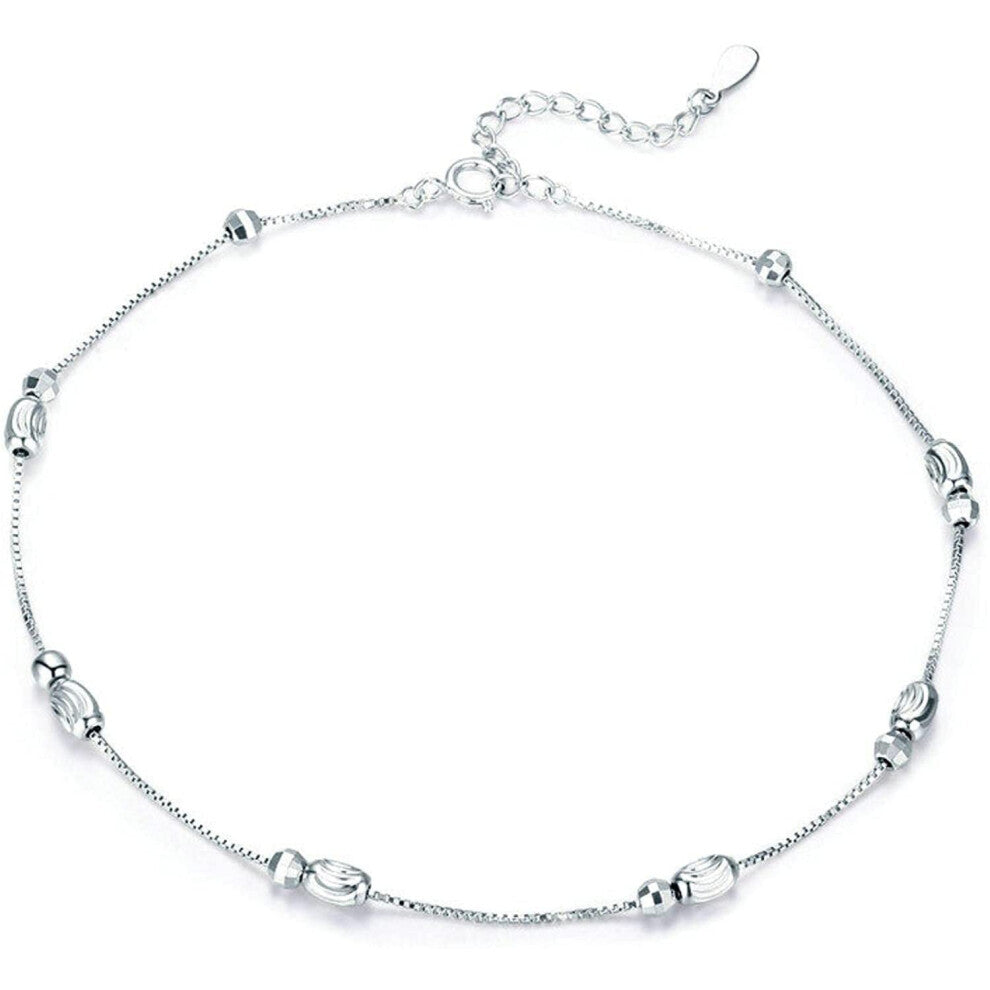 Fashion Slider Beads Anklet for Women Adjustable Leg Charm Bracelet Ankle Accessories in Colorful Designs