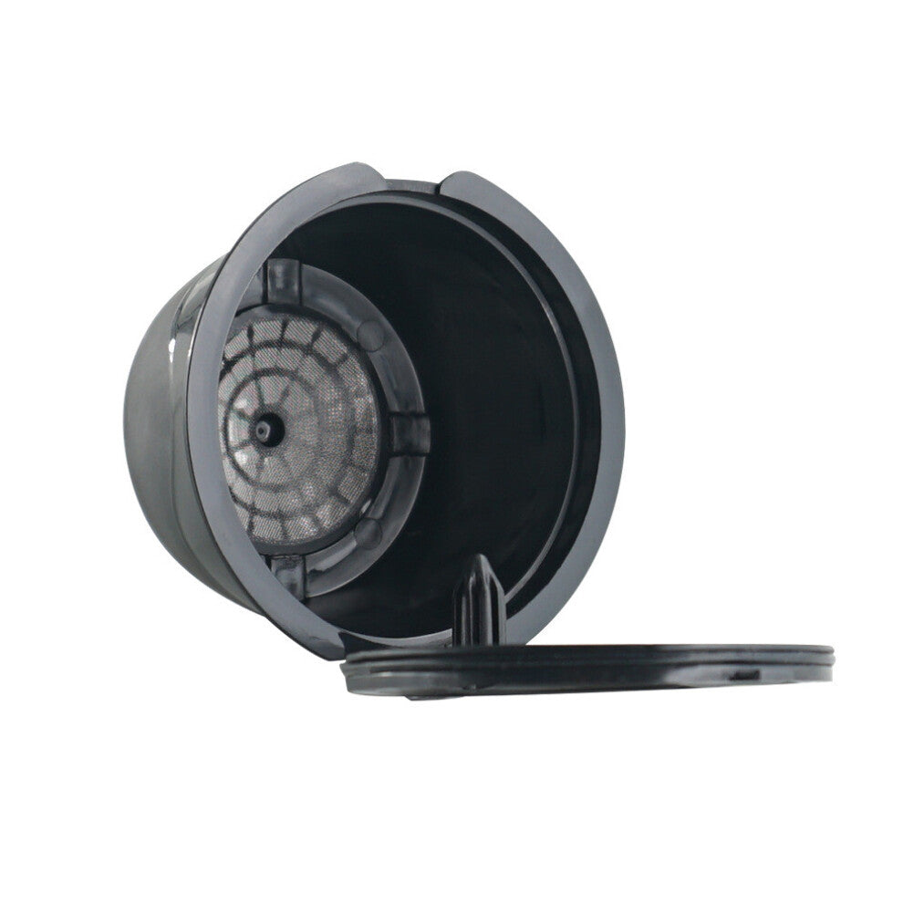 (Black) 1PC Refillable Coffee Capsule Cup Reusable Filter For Nescafe