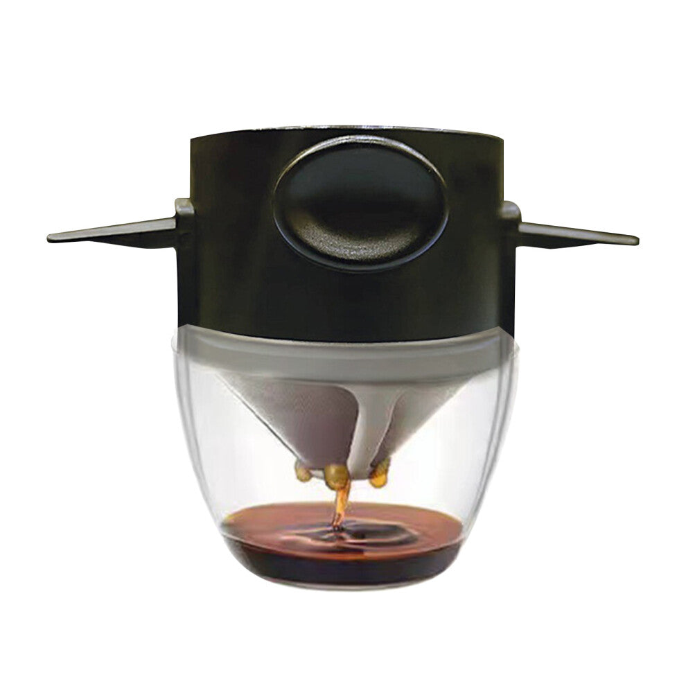 (Black) Coffee Filter Foldable Brewing Stainless Steel Filter Suitable For Any Cup