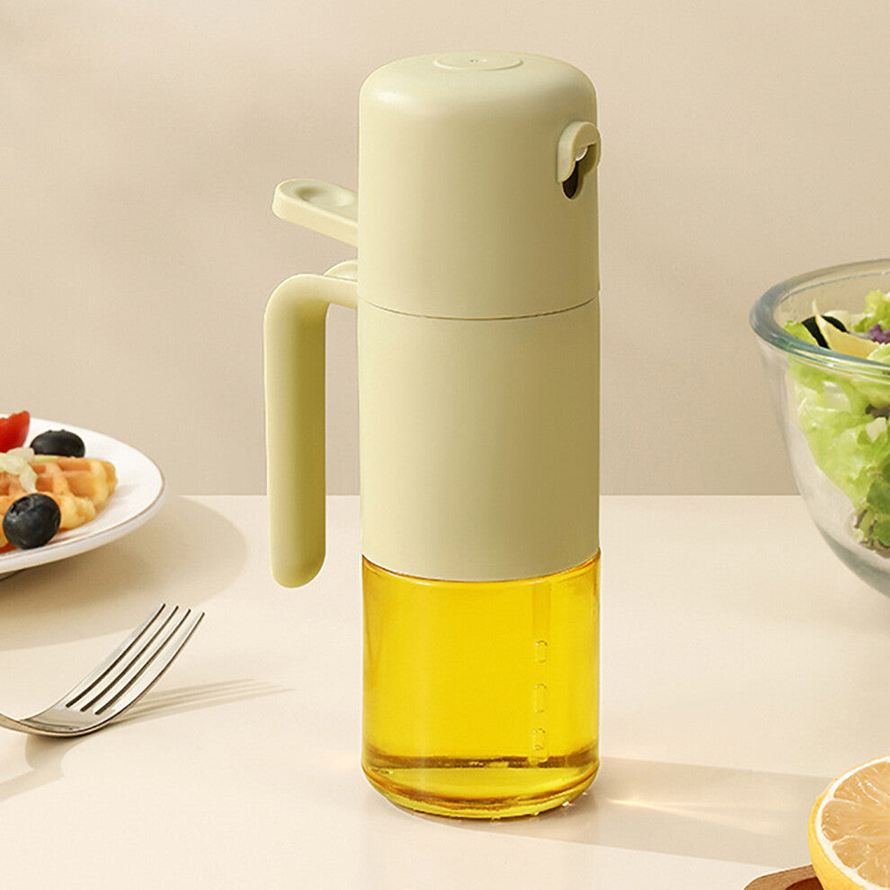 (Gray) Household Spray Oil Can Does Not Hang Oil Does Not Drip Oil Outdoor Double-use Oil Bottle Leak Proof Atomization Press Oil Spray Can