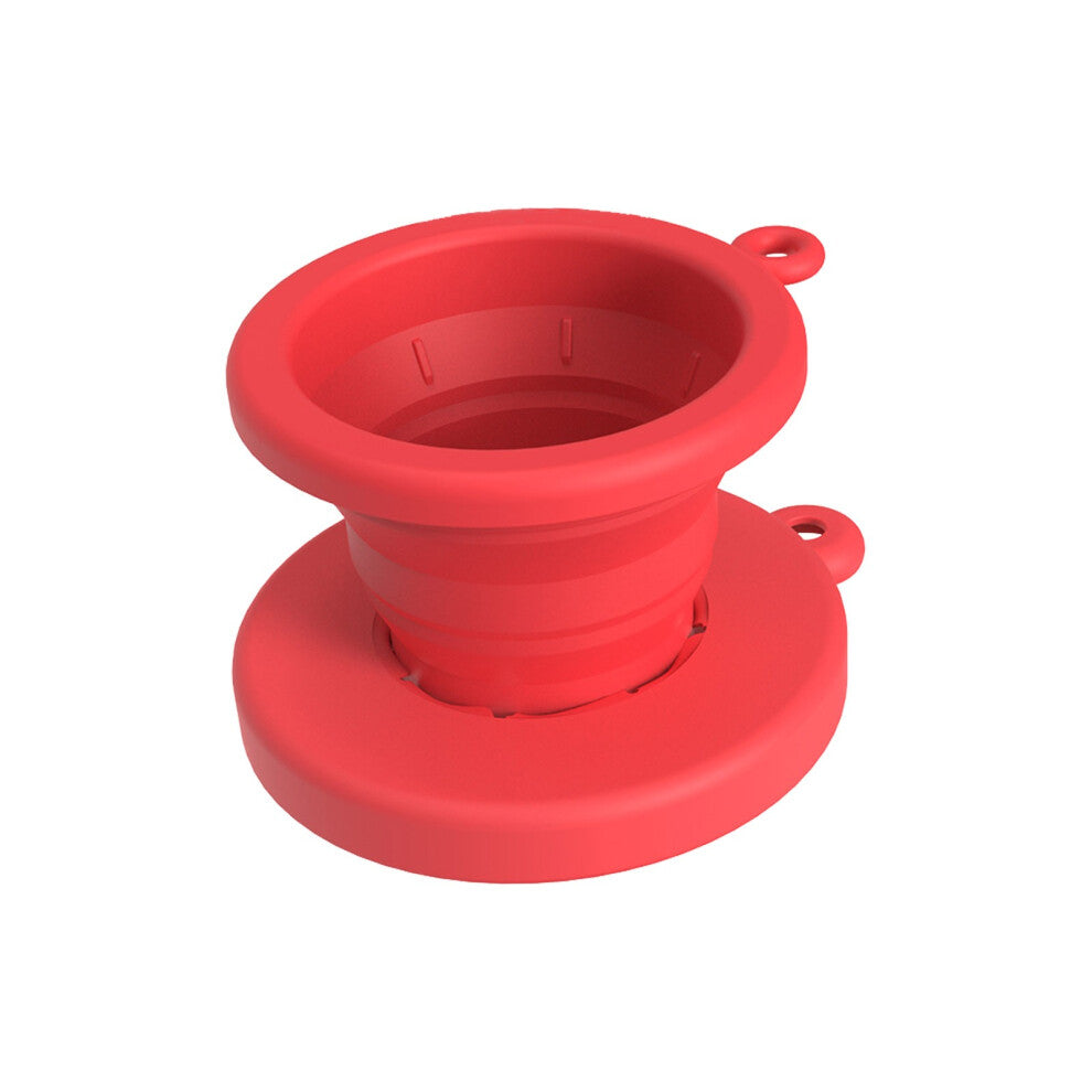(Red) Coffee Filter Cup Drip Cup Hand-brewed Coffee Cup Drip Filter Coffee Filter Cup For Hiking Camping Home Office