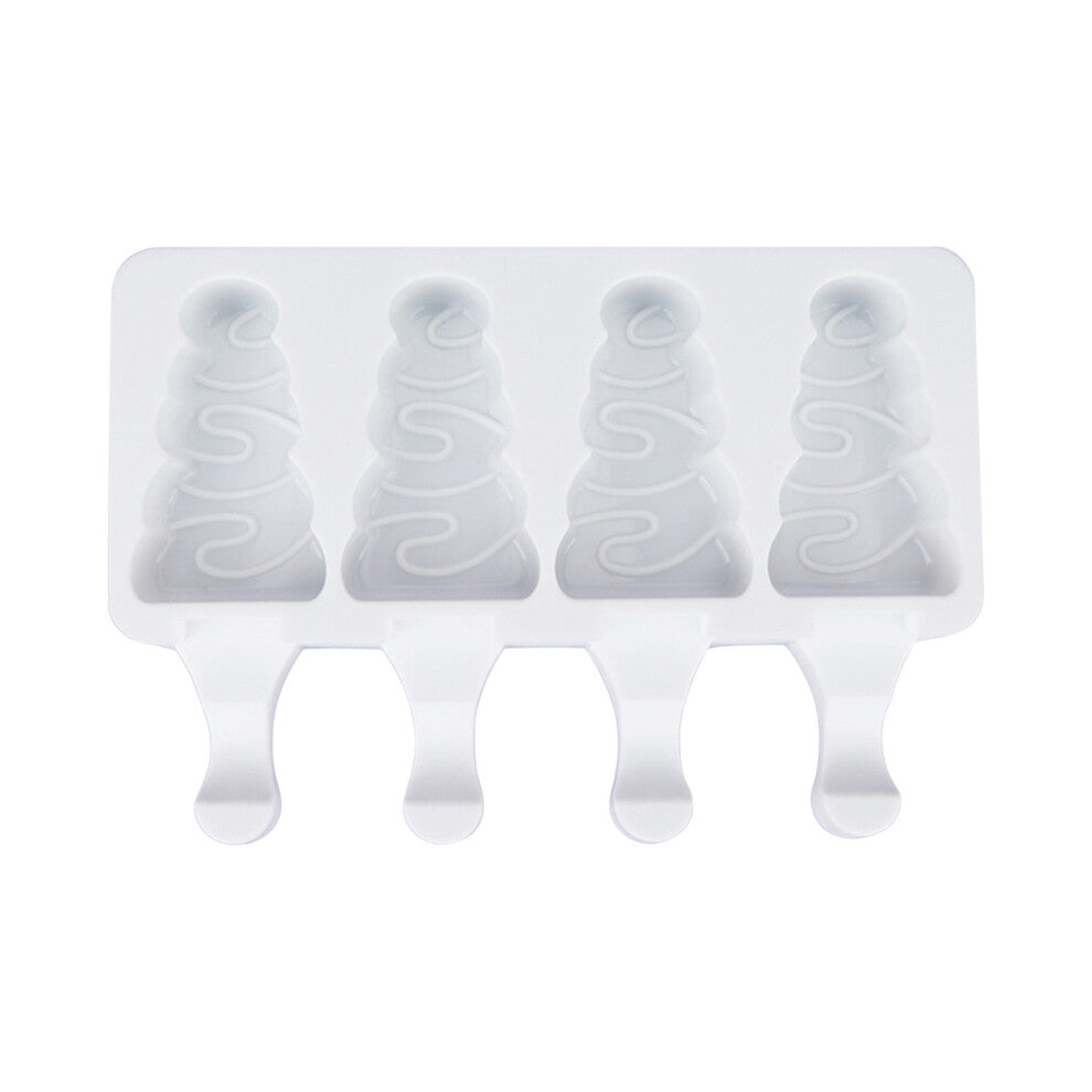 (D) DIY 4 Homemade Ice Cream Chocolate Candy With 20 Wooden Sticks