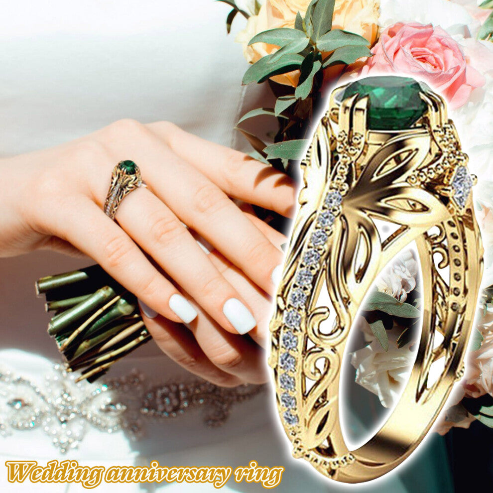 (Multicolor) Women Fashion Zirconia Ring Wedding Engagement Jewelry Gift