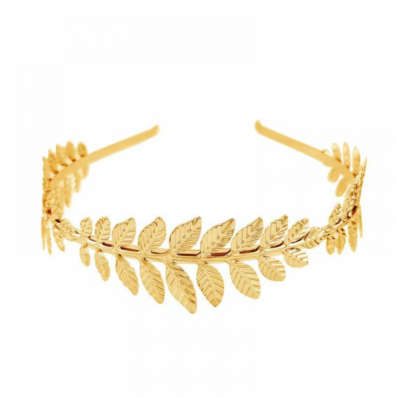Golden Laurel Wreath, Greek Roman Headdress Hair Crown Women Accessories, Bridal Wedding Headpiece Leaf Headband Crown Travel, Photogra